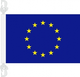EU / Europäische Union Hissfahne gedruckt im Querformat | 30 x 45 cm