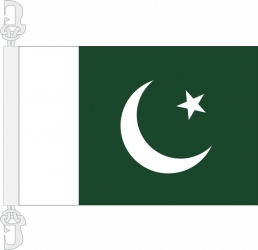 Pakistan Hissfahne gedruckt im Querformat | 30 x 45 cm