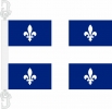 Québec Hissfahne gedruckt im Querformat | 30 x 45 cm