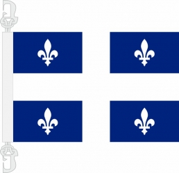 Québec Hissfahne gedruckt im Querformat | 30 x 45 cm