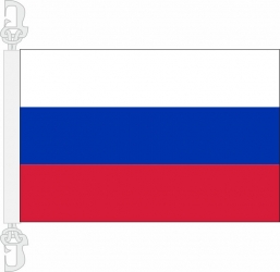 Russland Hissfahne gedruckt im Querformat | 30 x 45 cm