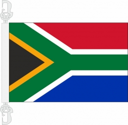 Südafrika Hissfahne gedruckt im Querformat | 30 x 45 cm