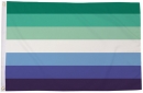 Homosexuell männlich gestreift / Gay Male Striped Fahne aus Stoff | 90 x 150 cm