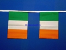 Fahnenkette Irland gedruckt aus Stoff | 30 Fahnen 15 x 22.5 cm 9 m lang