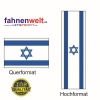 ISRAEL Fahne in Top-Qualität gedruckt im Hoch- und Querformat | diverse Grössen