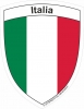 Aufkleber Italien / Italia Wappen | 6.5 x 8.5 cm