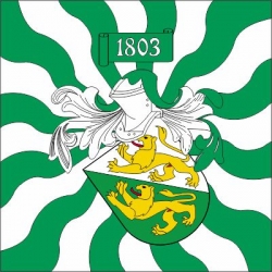Fahne geflammt Thurgau TG | 150 x 150 cm