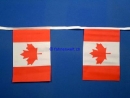 Fahnenkette Kanada gedruckt aus Stoff | 30 Fahnen 15 x 22.5 cm 9 m lang