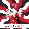 Fahne geflammt Glarus | 30 x 30 cm und Grösser
