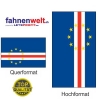 KAP VERDE Fahne in Top-Qualität gedruckt im Hoch- und Querformat | diverse Grössen