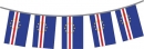 Fahnenkette Kap Verde gedruckt aus Stoff | 30 Fahnen 15 x 22.5 cm 9 m lang