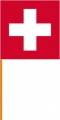 Schweiz Fahne am Stab