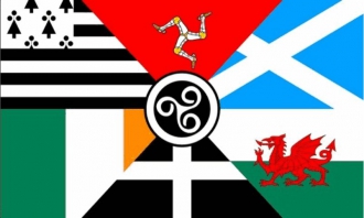 Keltische Nationen Fahne gedruckt | 90 x 150 cm