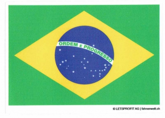 Aufkleber Brasilien | 7 x 9.5 cm
