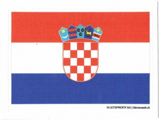 Aufkleber Kroatien | 7 x 9.5 cm