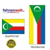 KOMOREN Fahne in Top-Qualität gedruckt im Hoch- und Querformat | diverse Grössen