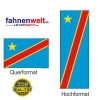 KONGO, DEMOKRAT. REPUBLIK Fahne in Top-Qualität gedruckt im Hoch- und Querformat | diverse Grössen