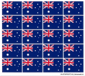 Aufkleber Australien 20 Stück auf Bogen | 12.5 x 10.5 cm