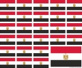 Aufkleber Ägypten auf Bogen | 12.5 x 10.5 cm