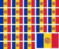 Aufkleber Andorra auf Bogen | 12.5 x 10.5 cm