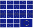 Aufkleber Europäische Union auf Bogen | 12.5 x 10.5 cm