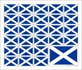 Aufkleber Schottland auf Bogen | 12.5 x 10.5 cm