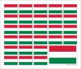 Aufkleber Ungarn auf Bogen | 12.5 x 10.5 cm