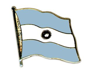 Flaggen Pin Argentinien geschwungen | ca. 20 mm