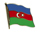Flaggen Pin Aserbaidschan geschwungen | ca. 20 mm