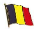 Flaggen Pin Belgien geschwungen | ca. 20 mm