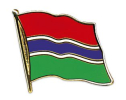 Flaggen Pin Gambia geschwungen | ca. 20 mm