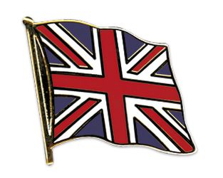 Flaggen Pin Grossbritannien geschwungen | ca. 20 mm