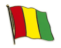 Flaggen Pin Guinea geschwungen | ca. 20 mm