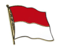 Flaggen Pin Indonesien geschwungen | ca. 20 mm