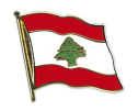 Flaggen Pin Libanon geschwungen | ca. 20 mm