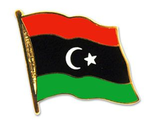 Flaggen Pin Libyen geschwungen | ca. 20 mm