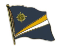 Flaggen Pin Marshallinseln geschwungen | ca. 20 mm
