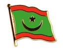 Flaggen Pin Mauretanien neues Design geschwungen | ca. 20 mm