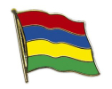 Flaggen Pin Mauritius geschwungen | ca. 20 mm
