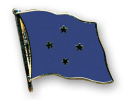 Flaggen Pin Mikronesien geschwungen | ca. 20 mm