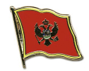 Flaggen Pin Montenegro geschwungen | ca. 20 mm