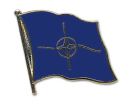 Flaggen Pin NATO geschwungen | ca. 20 mm