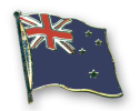 Flaggen Pin Neuseeland geschwungen | ca. 20 mm