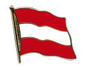 Flaggen Pin Österreich geschwungen | ca. 20 mm