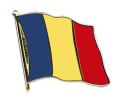 Flaggen Pin Rumänien geschwungen | ca. 20 mm