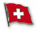 Flaggen Pin Schweiz geschwungen | ca. 20 mm