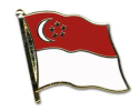 Flaggen Pin Singapur geschwungen | ca. 20 mm
