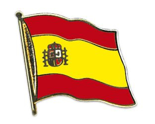 Flaggen Pin Spanien geschwungen | ca. 20 mm