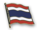 Flaggen Pin Thailand geschwungen | ca. 20 mm