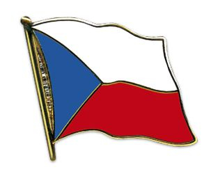 Flaggen Pin Tschechische Republik geschwungen | ca. 20 mm